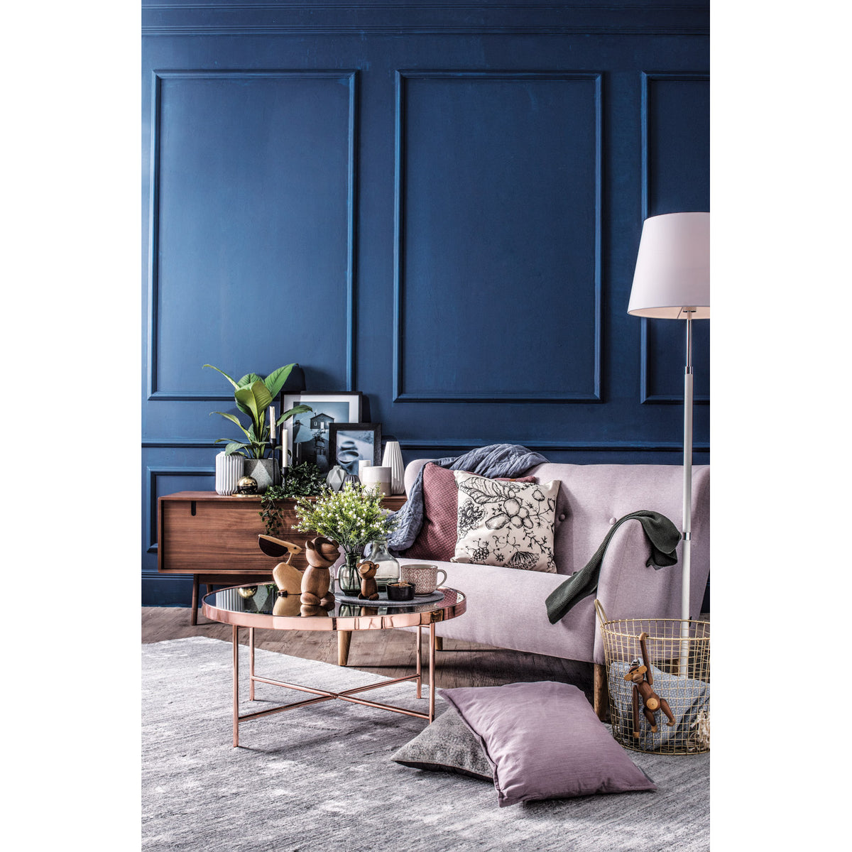 *XANDER BIG COFFEE TABLE WITH MIRROR TOP 807 (#)